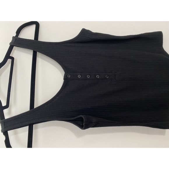 Z Supply Black Ribbed Body Suit Size Medium - Picture 4 of 9